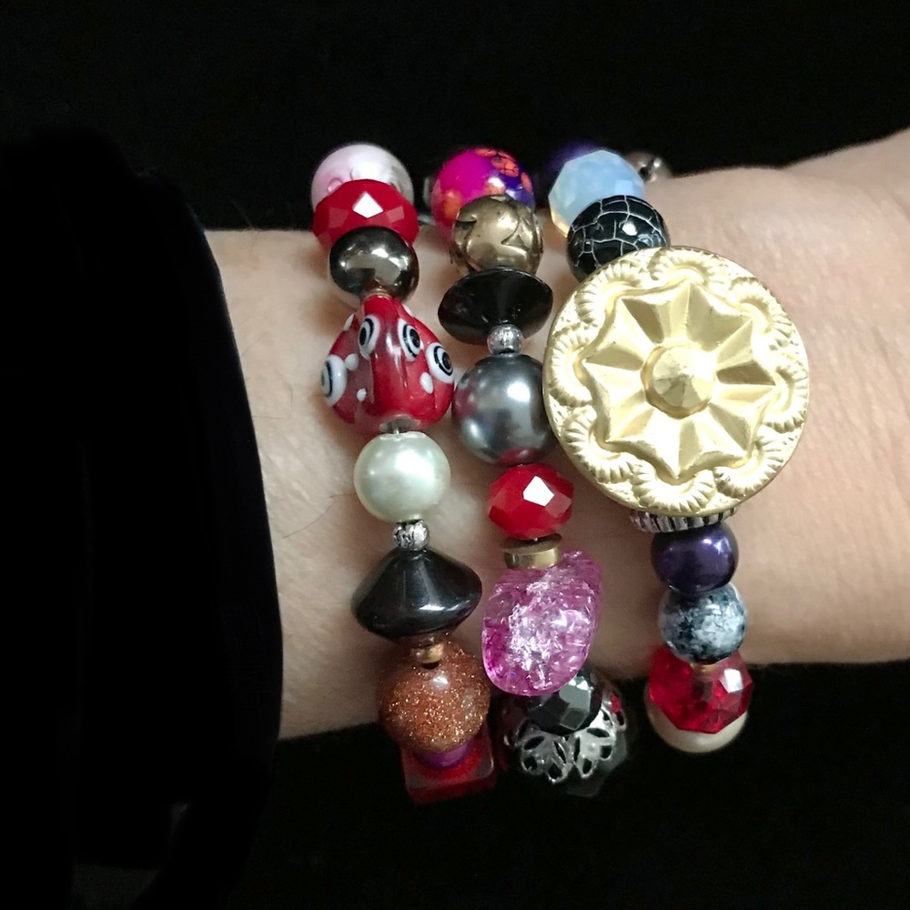 Handmade Bracelet with Vintage & Contemporary Elements (NB80) New Without Tags - Picture 9 of 9